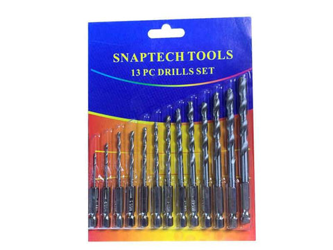 Spiral pentru metal prindere hexagon 13 bucati la set