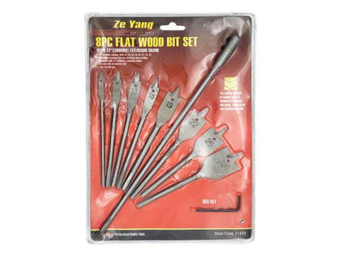 Spiral pentru lemn tip lama cu extensie 300mm set 8 piese