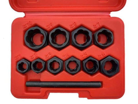 Trusa chei pentru piulite uzate la exterior inguste set 10 pi