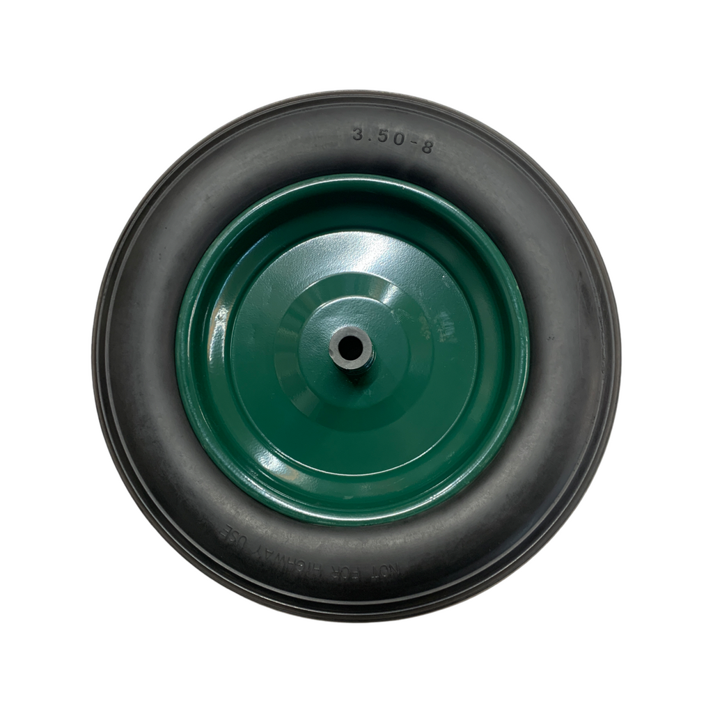Roata pentru roaba, material poliuretanic 350/8  ax 14mm