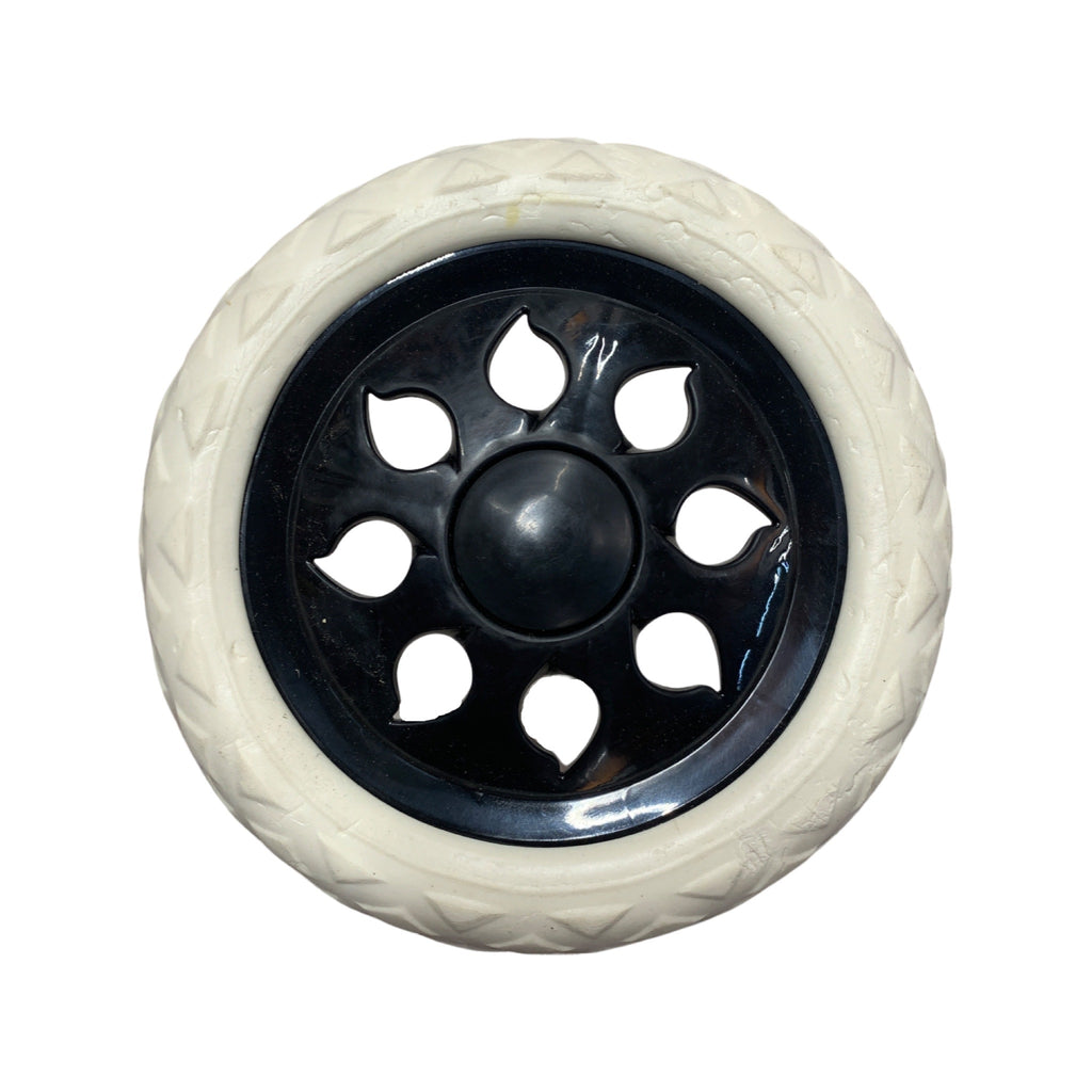 Roata carut plastic 160mm, ax 6mm